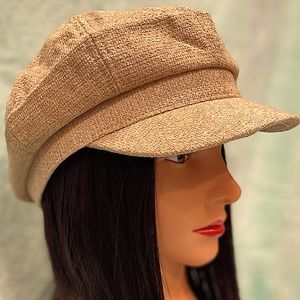 Retro Newsboy Herringbone Octagon Cap with peak blinder